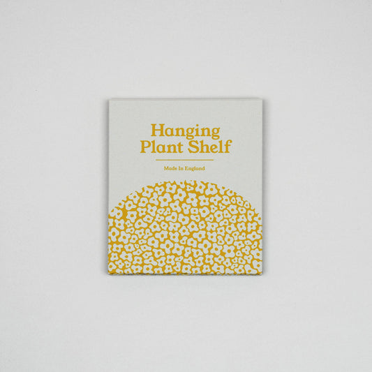 Hanging Plant Shelf Small - Forget Me Not Yellow