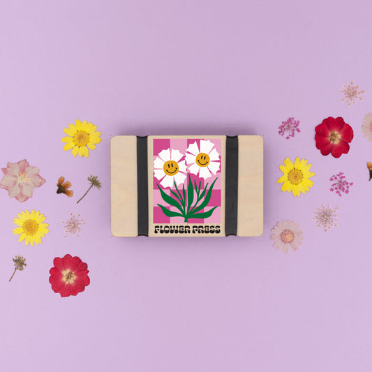Pocket Flower Press - Pink Happy Flower