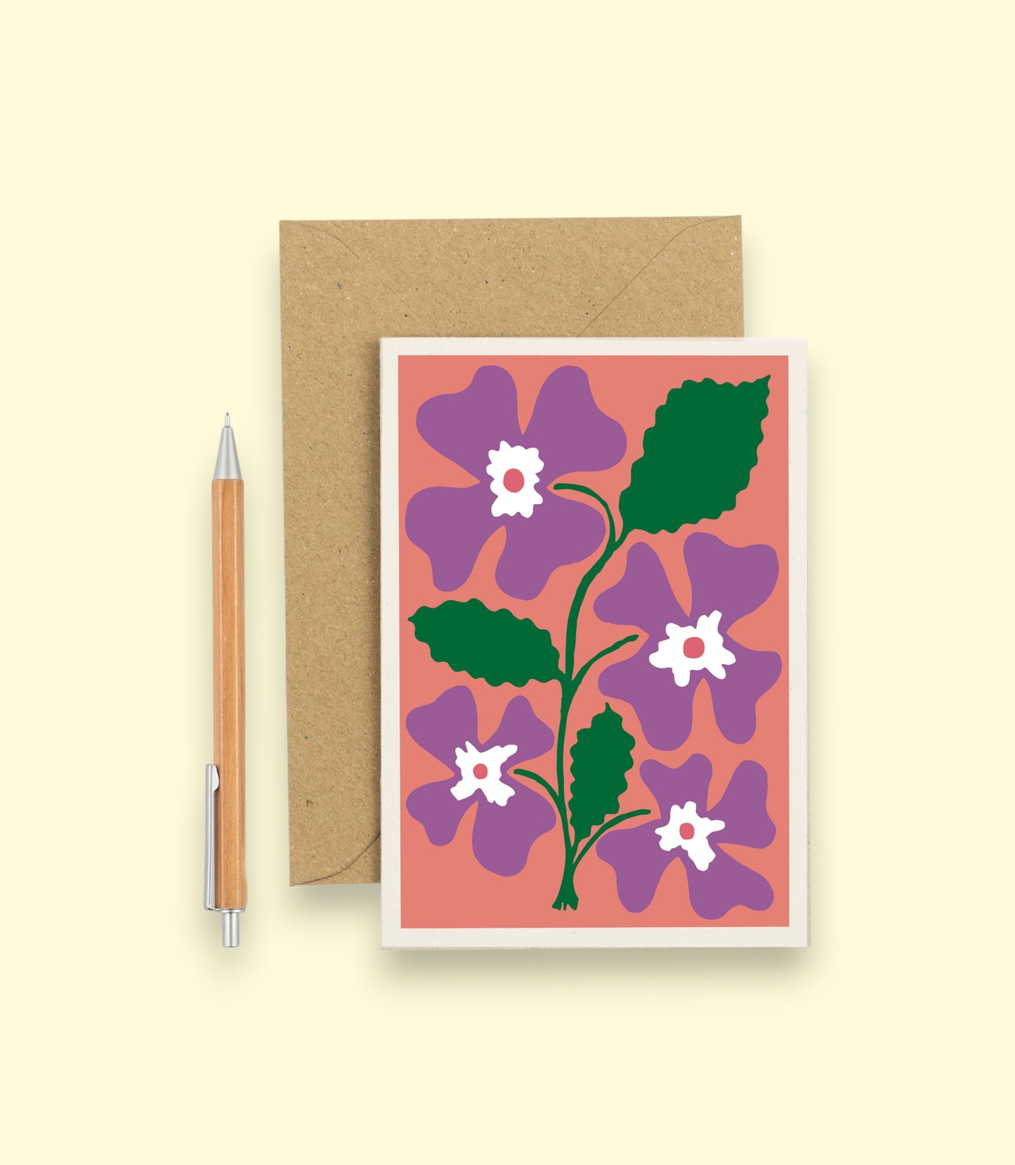All Occasions Greetings Card - Pansy