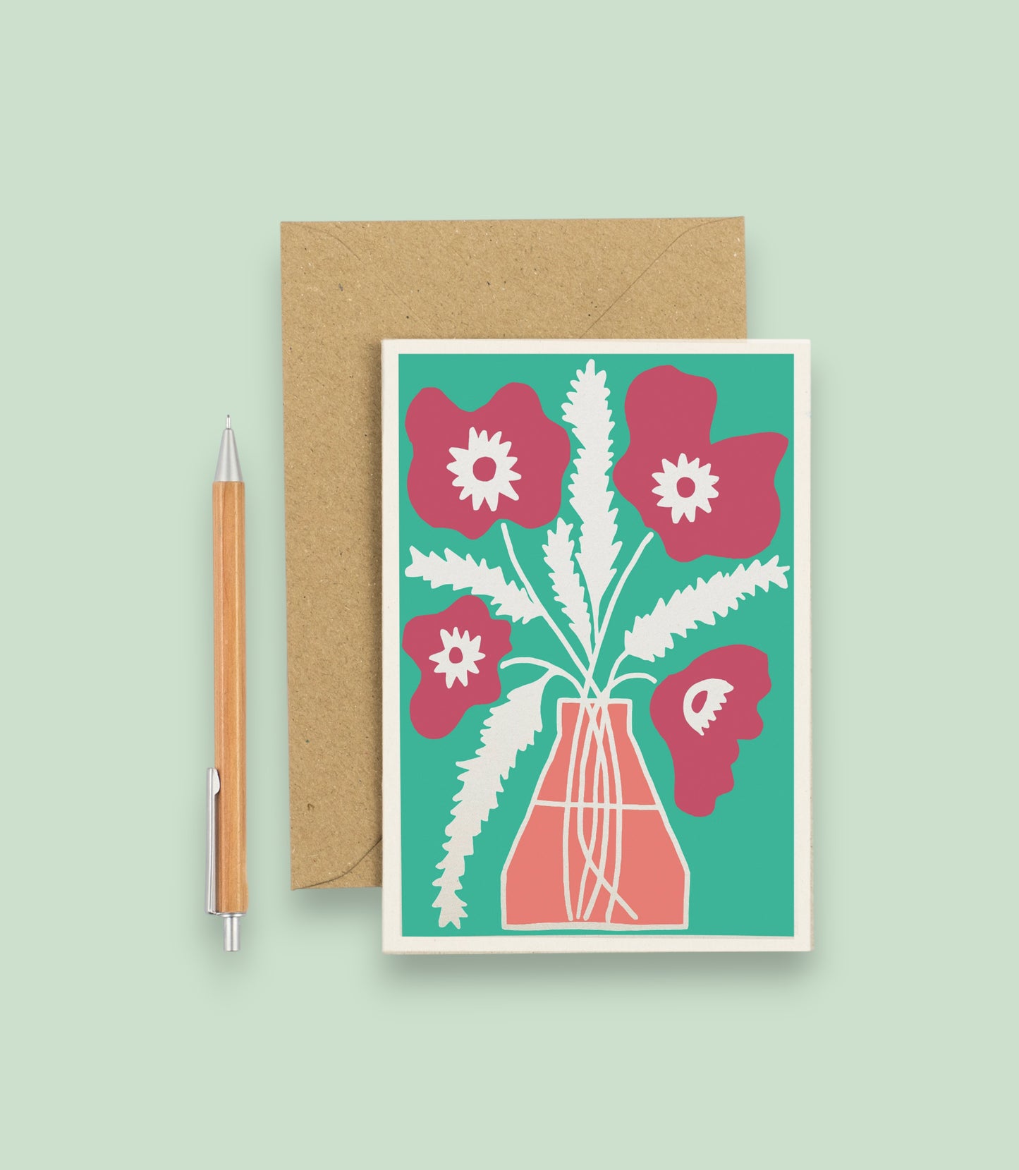 All Occasions Greetings Card - Poppy