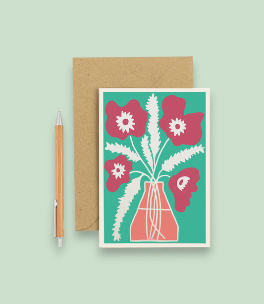 All Occasions Greetings Card - Poppy