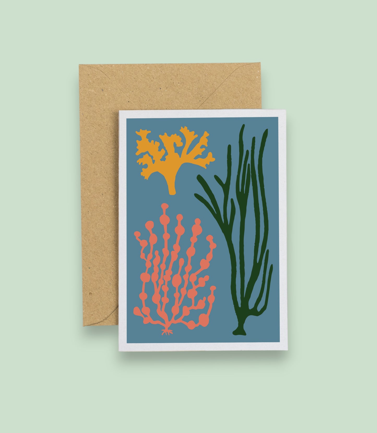 Seaweed Card - Blue