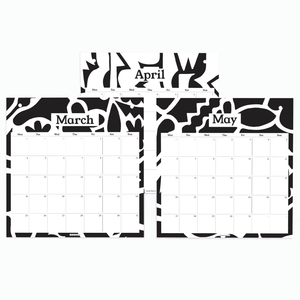 2024 Pinboard Calendar - Abstract