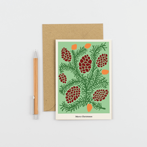 Christmas Plants Card - Pine