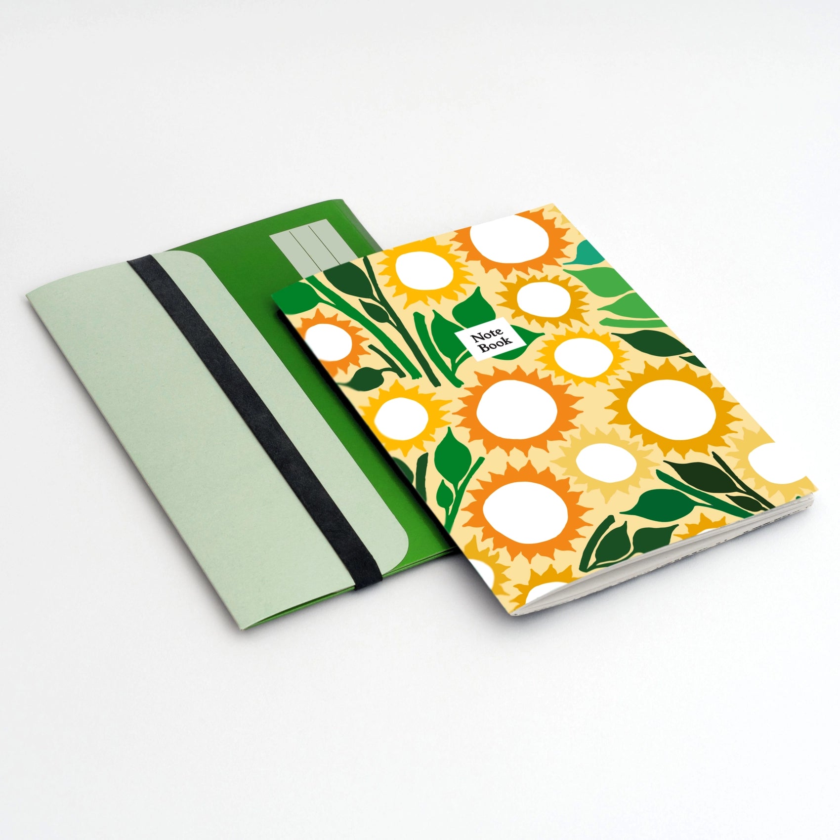 A5 Notebook + Folder - Colourful Sunflower