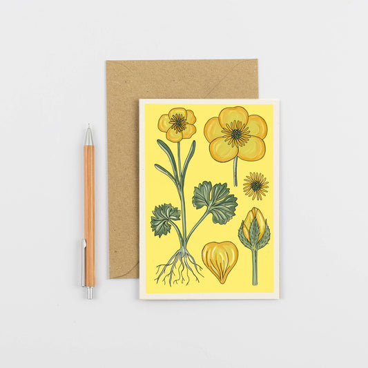All Occasions A6 Card - Vintage Buttercup