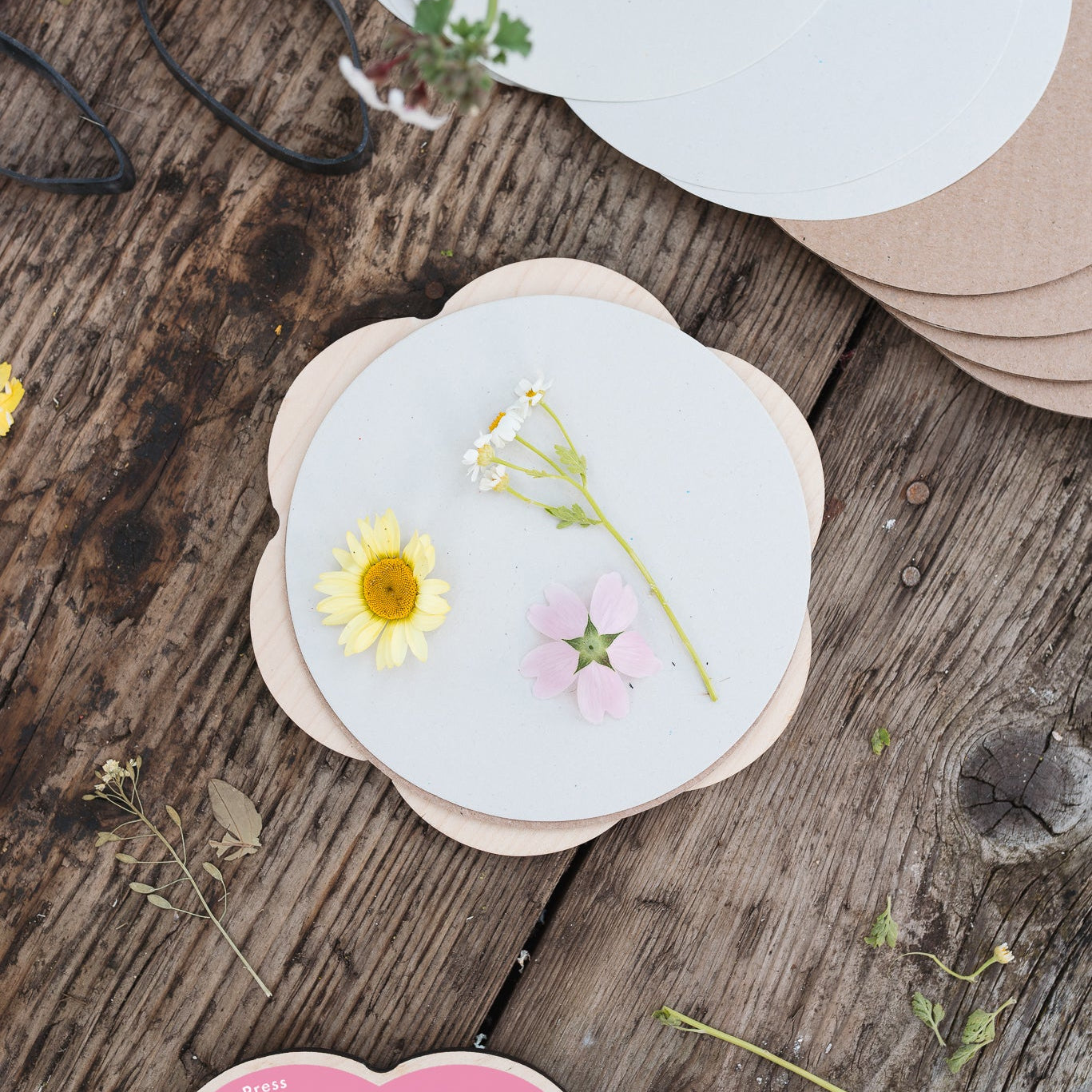 Flower Shaped Press - Pinks & Yellows