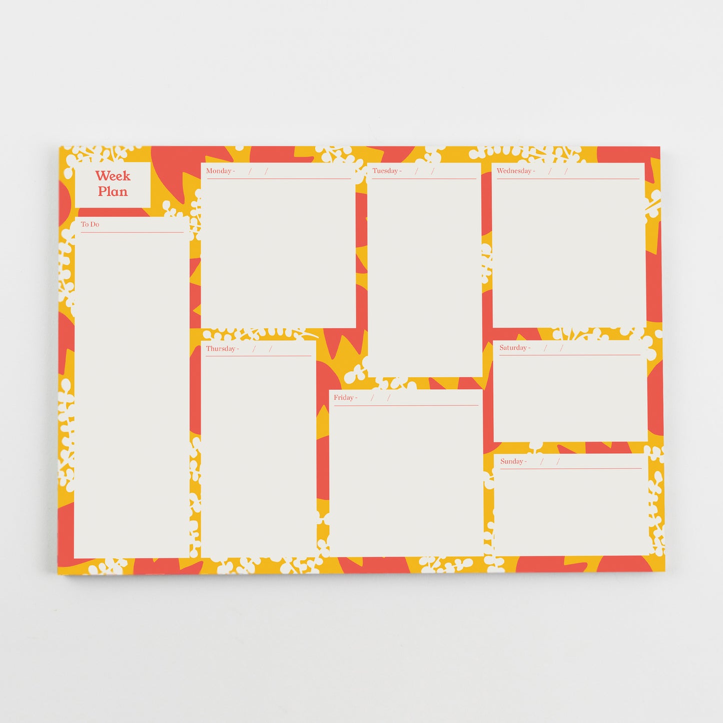 A4 Week Planner - Blumen