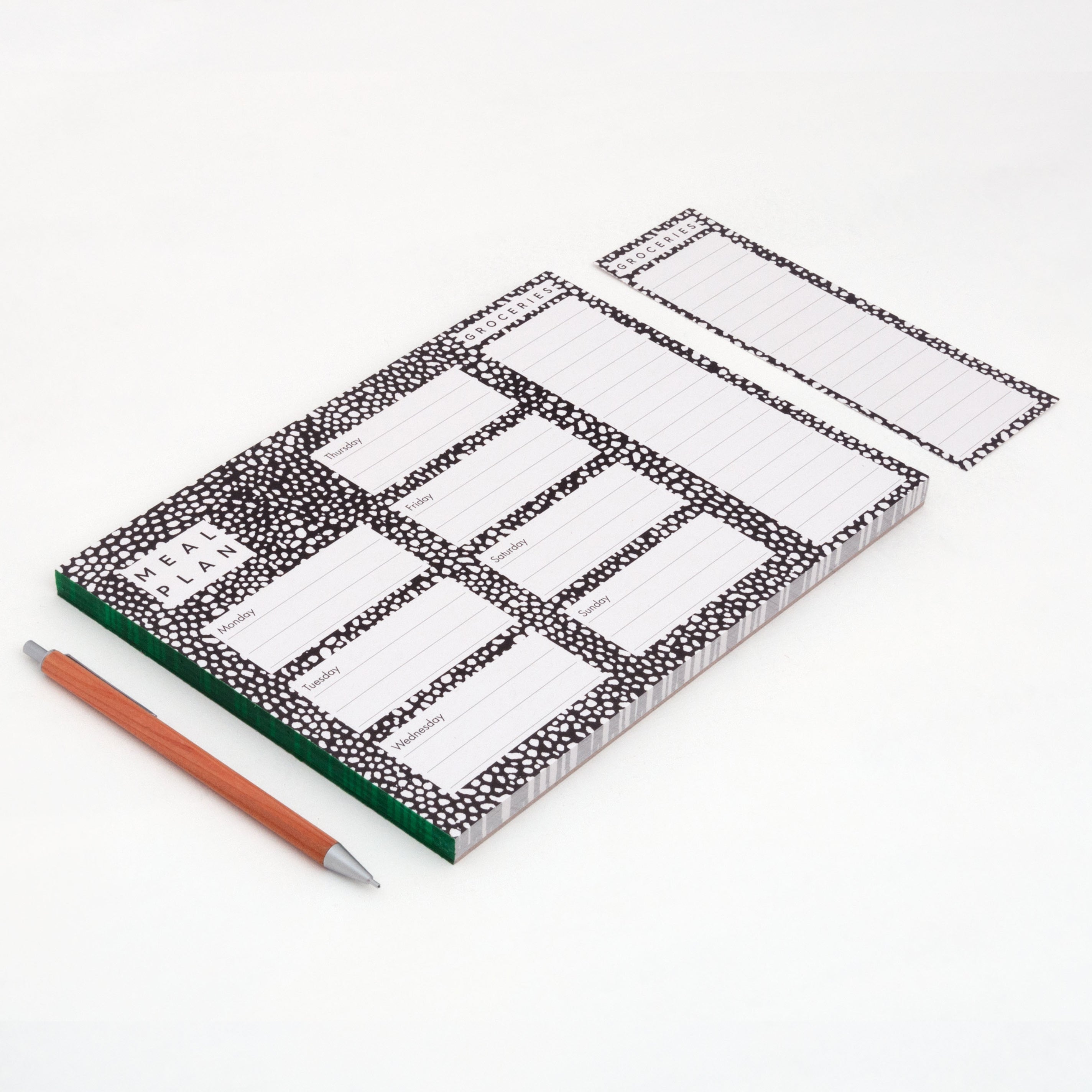 A5 Weekly Meal Planner With Tear Off Grocery List by Studio Wald