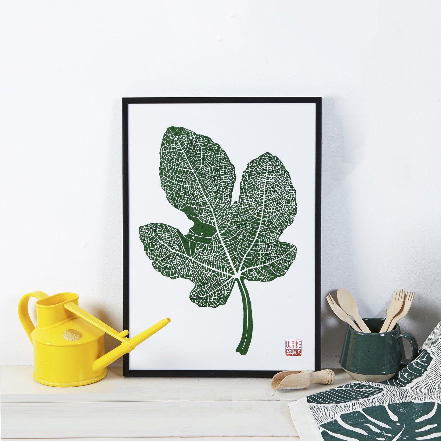 A3 Lino Print - Fig