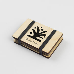 Mini Flower Press with bold black abstract design by Studio Wald