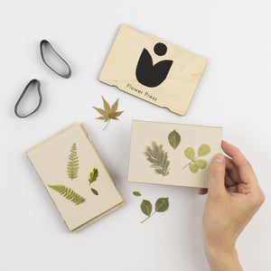 Pocket Flower Press with bold black abstract design by Studio Wald