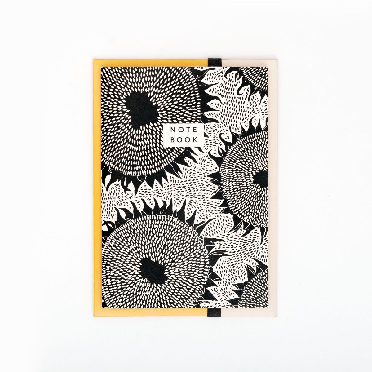 A5 Notebook + Folder - Sunflower Black