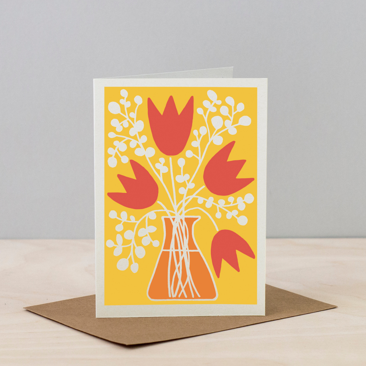 All Occasions Greetings Card - Tulip