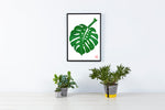 Load image into Gallery viewer, Monstera Lino Print
